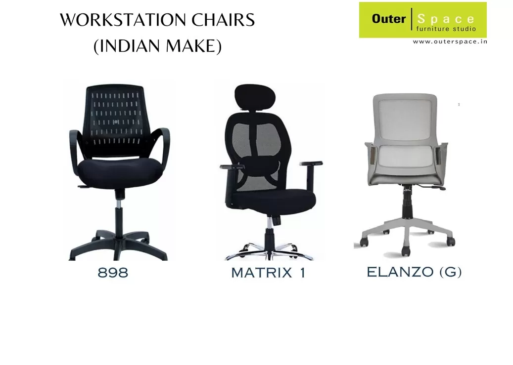WORKSTATATION CHAIR (INDIAN MAKE)